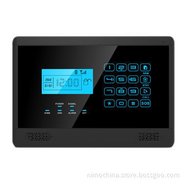 GSM Alarm System with Touchscreen Keypad and LCD Display